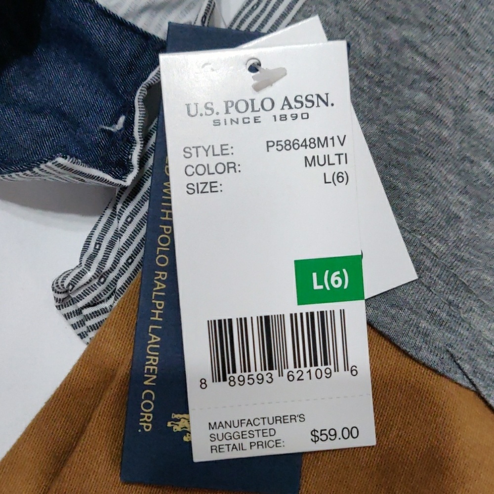 U.S. POLO ASSN.  Boy 3 Piece Set size 6;7 - Picture 11 of 14